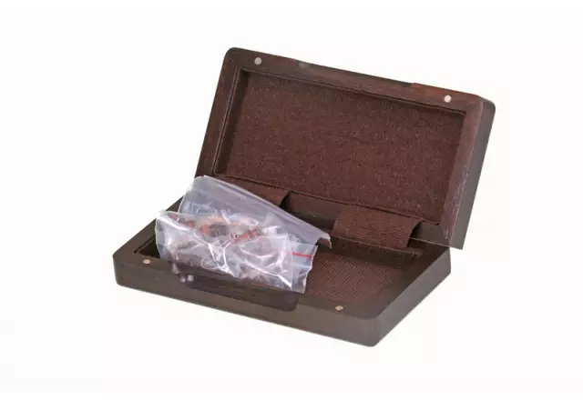 Pocket walnut wooden magnetic set - foldable (6,5